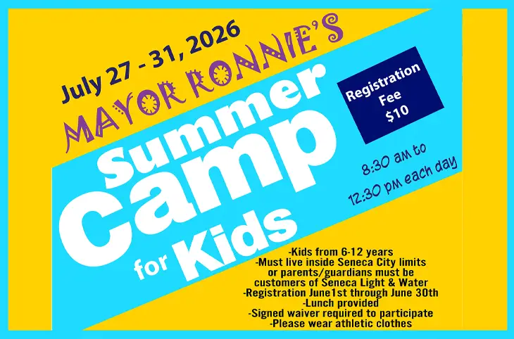 Mayor Ronnie's Summer Camp For Kids - July 27 - 31, 2026